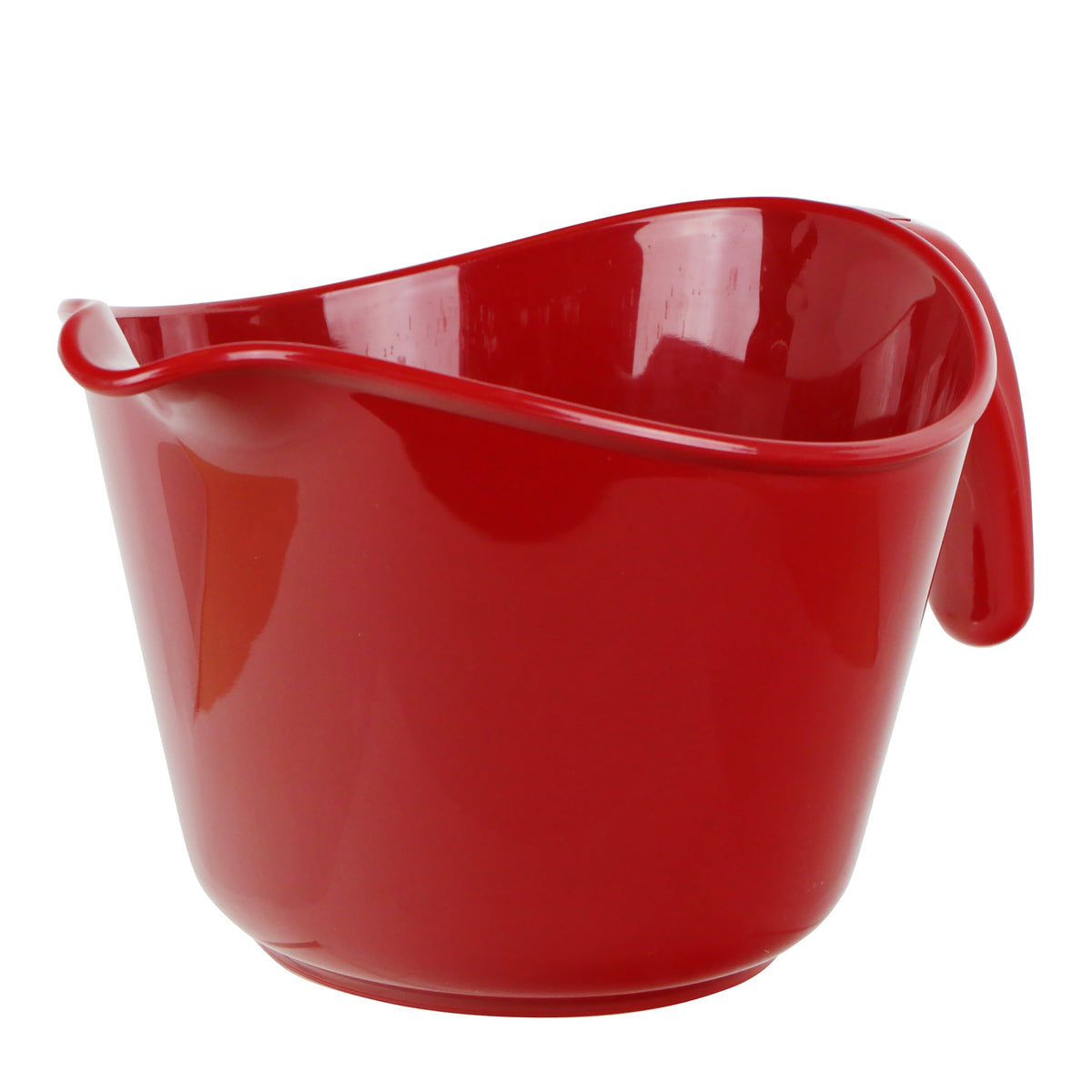 Reston Lloyd Melamine Batter Bowl with Pour Spout and Detachable Handle, Red