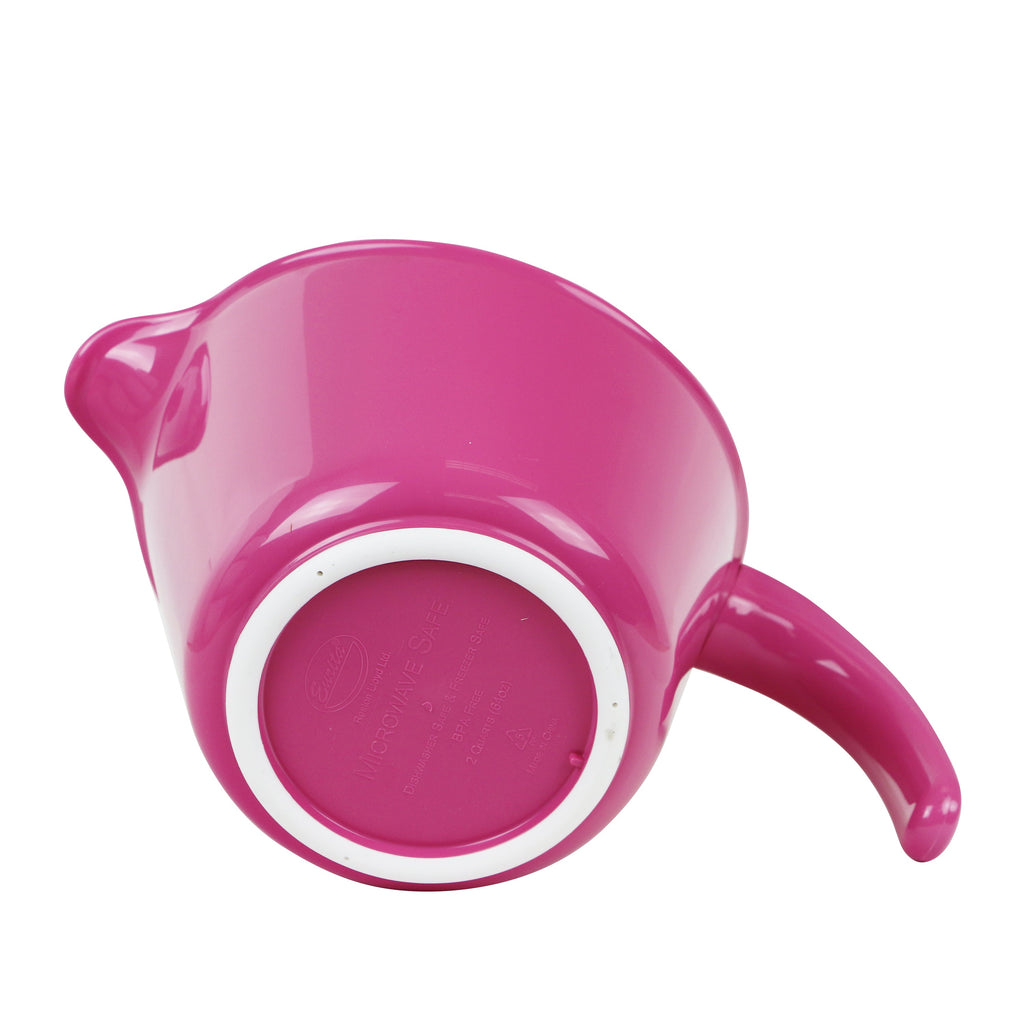 Reston Lloyd Melamine Batter Bowl with Pour Spout and Detachable Handle, Magenta