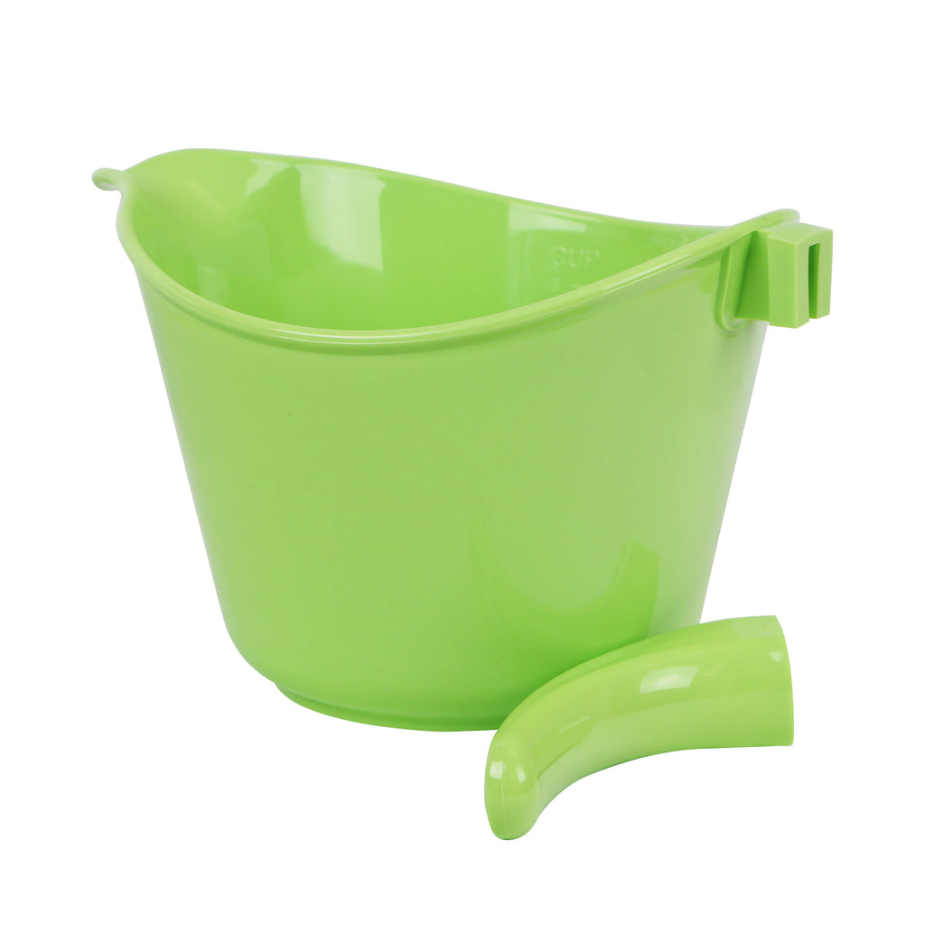 Reston Lloyd Melamine Batter Bowl with Pour Spout and Detachable Handle, Lime