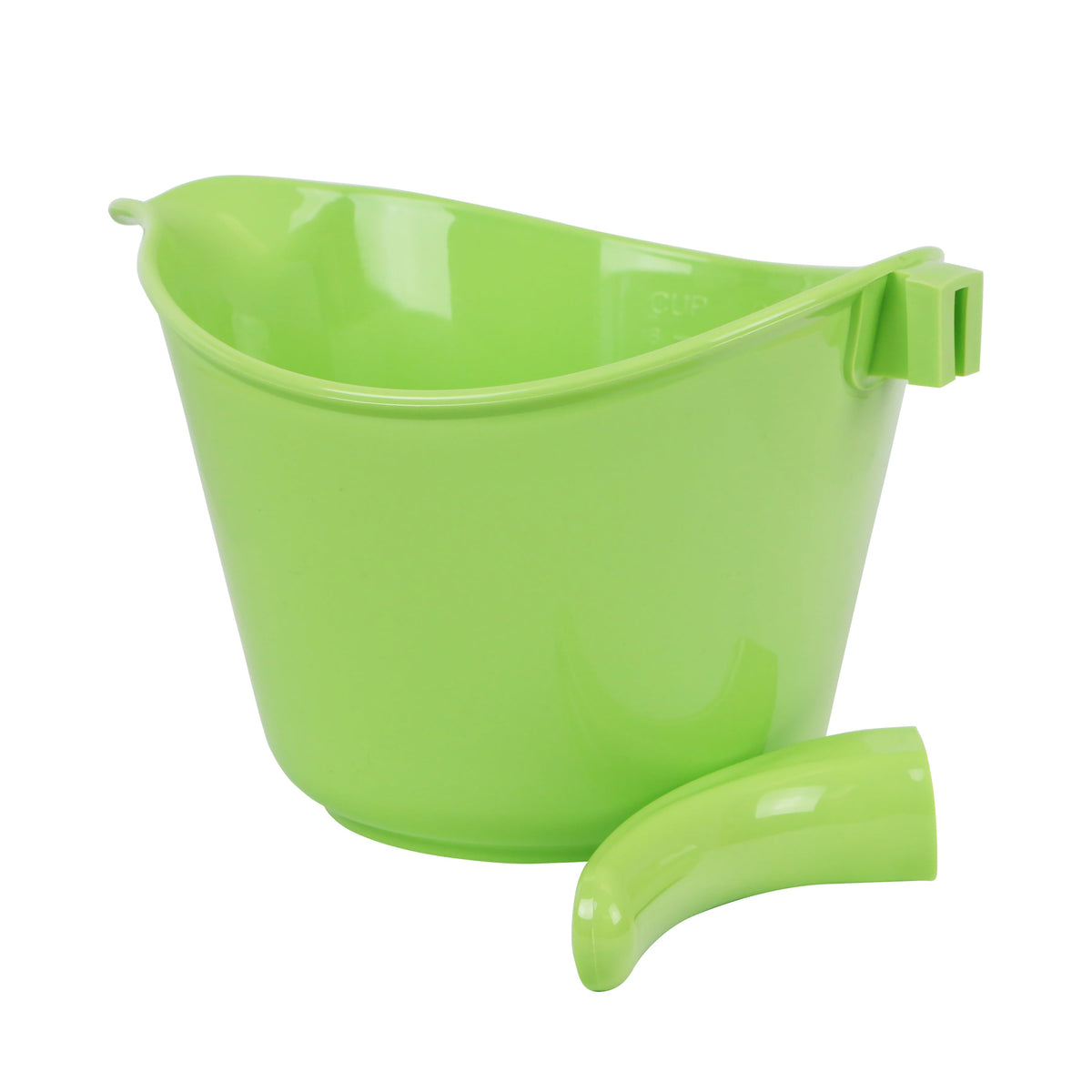 Reston Lloyd Melamine Batter Bowl with Pour Spout and Detachable Handle, Lime