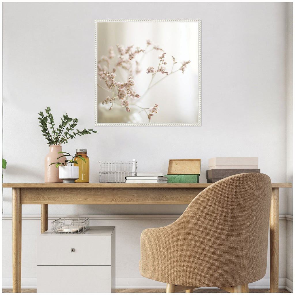Sylvie Delicate Bouquet of Pastel Flowers Framed Canvas by Kristybee