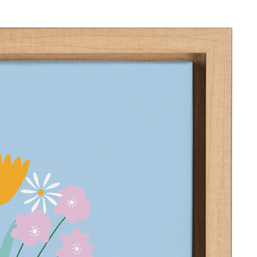 Sylvie Happy Flowers Framed Canvas by Duchess Plum