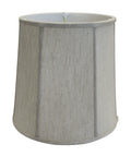 Home Concept Textured Oatmeal Drum Softback Shantung Lamp Shade - 12"W x 12" Slant Height, Spider Fitter