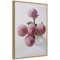 Sylvie Bouquet of Pastel Pink Dahlias Framed Canvas by Kristy Campbell