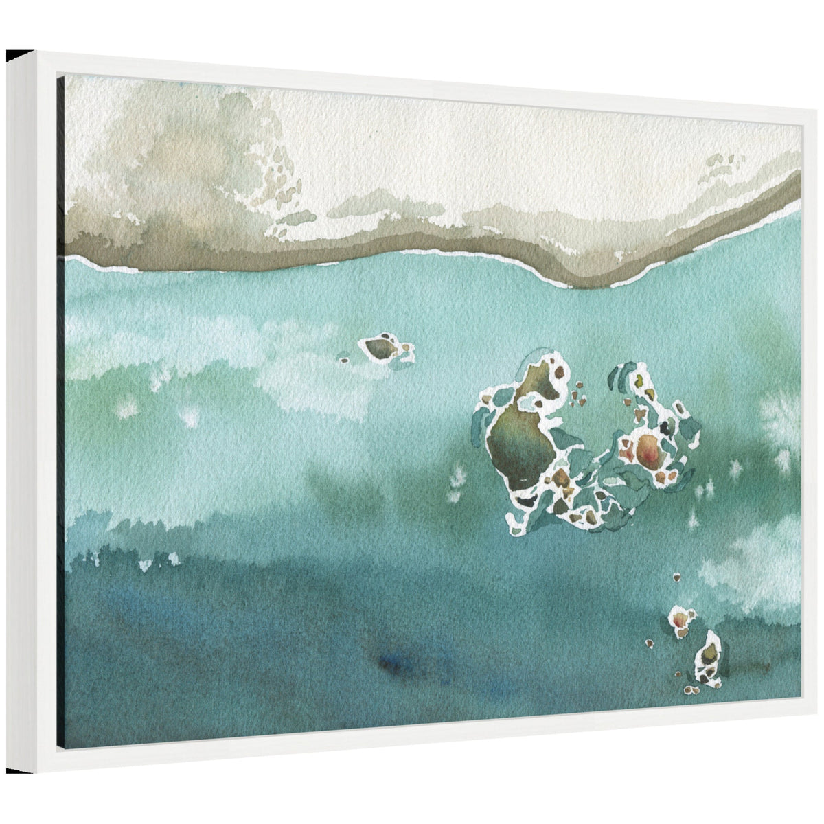 Sylvie Rocky Shores Framed Canvas by Janet Meinke-Lau