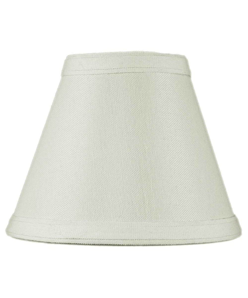 Home Concept Set of 6 Hardback Empire Candle Clip Lamp Shade Light Oatmeal - 6"W x 5" Slant Height