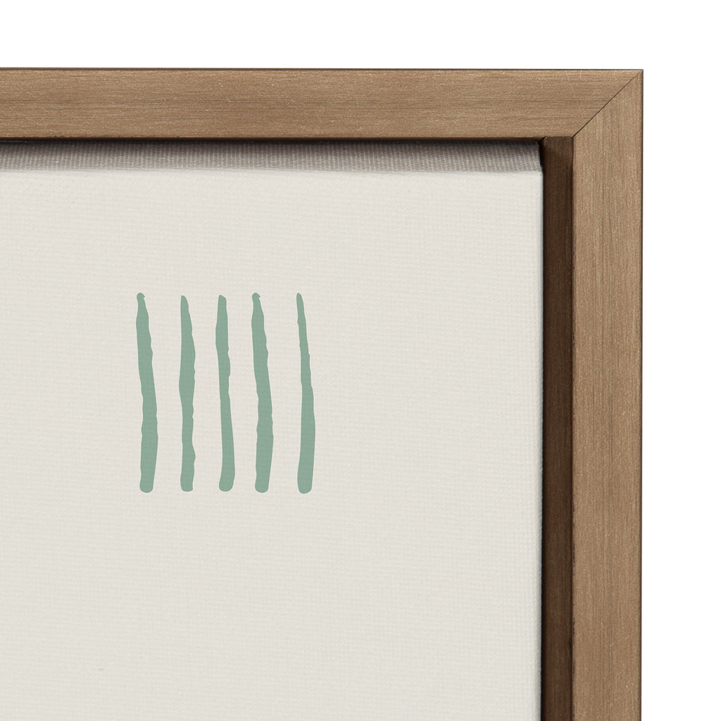 Sylvie Thinking of You Framed Canvas by Rachel Lee 3 Birdies Studio