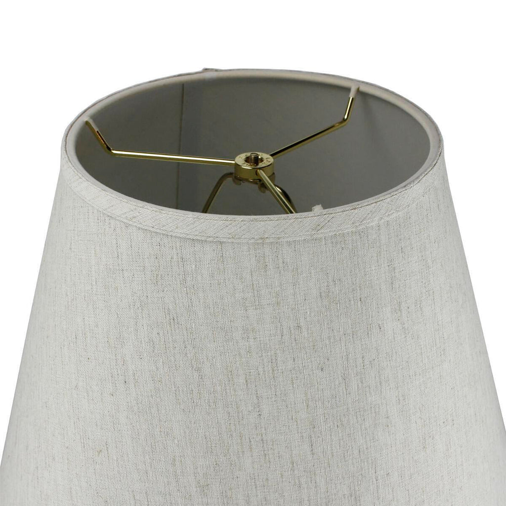 Home Concept 1-Light Plug-In Swag Pendant Light Textured Oatmeal Shade Black Cord - 16"W