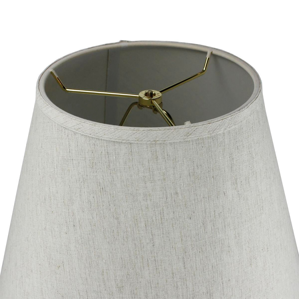 Home Concept 1-Light Plug-In Swag Pendant Light Textured Oatmeal Shade Black Cord - 16"W
