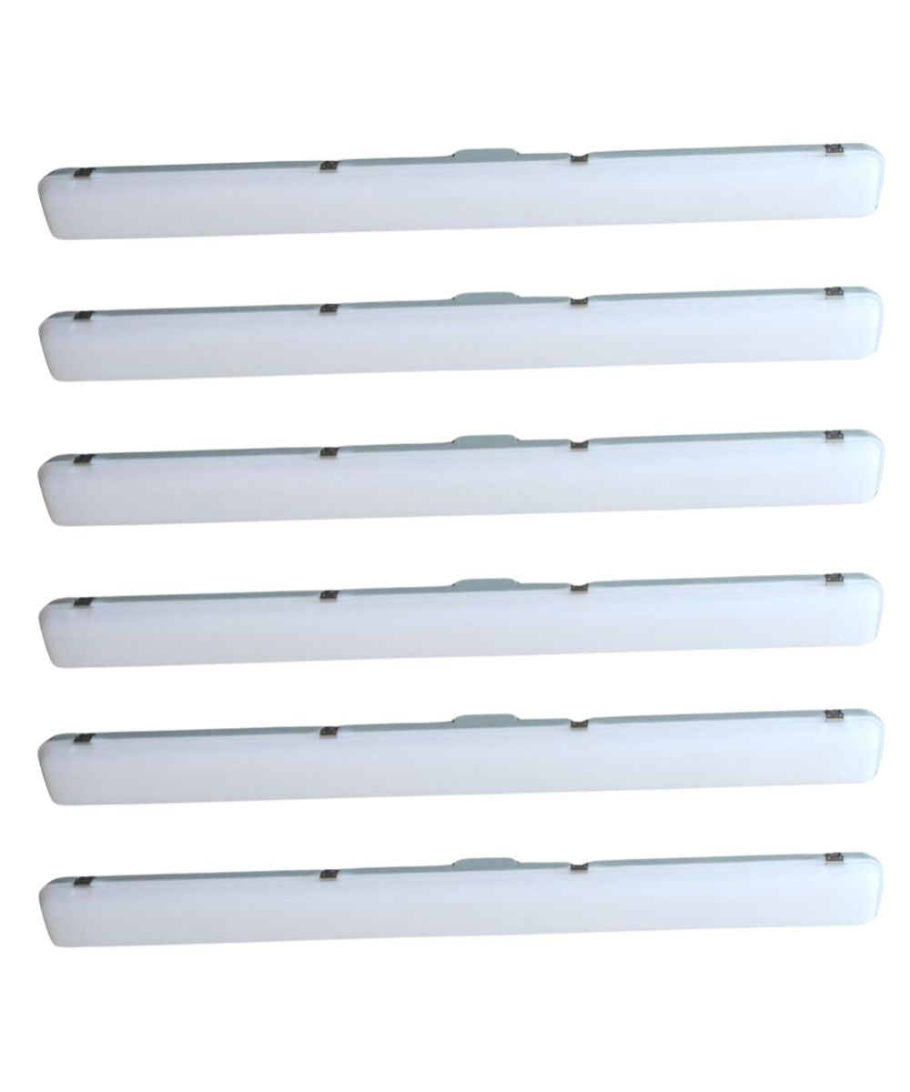 RP Lighting Linear Vapor Tight Integrated LED Light Strip, 1-Light, 50"W, 6-Pack