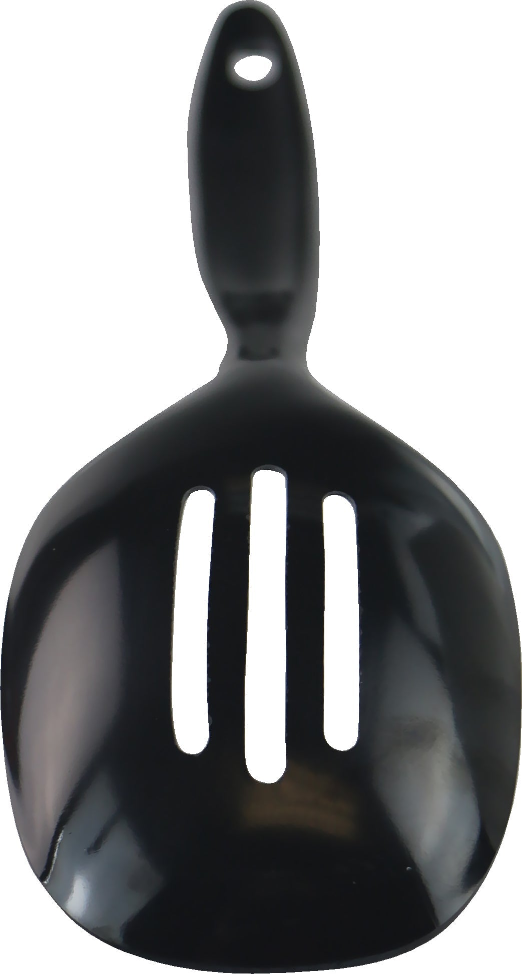 Melamine Slotted Spoon,  Black