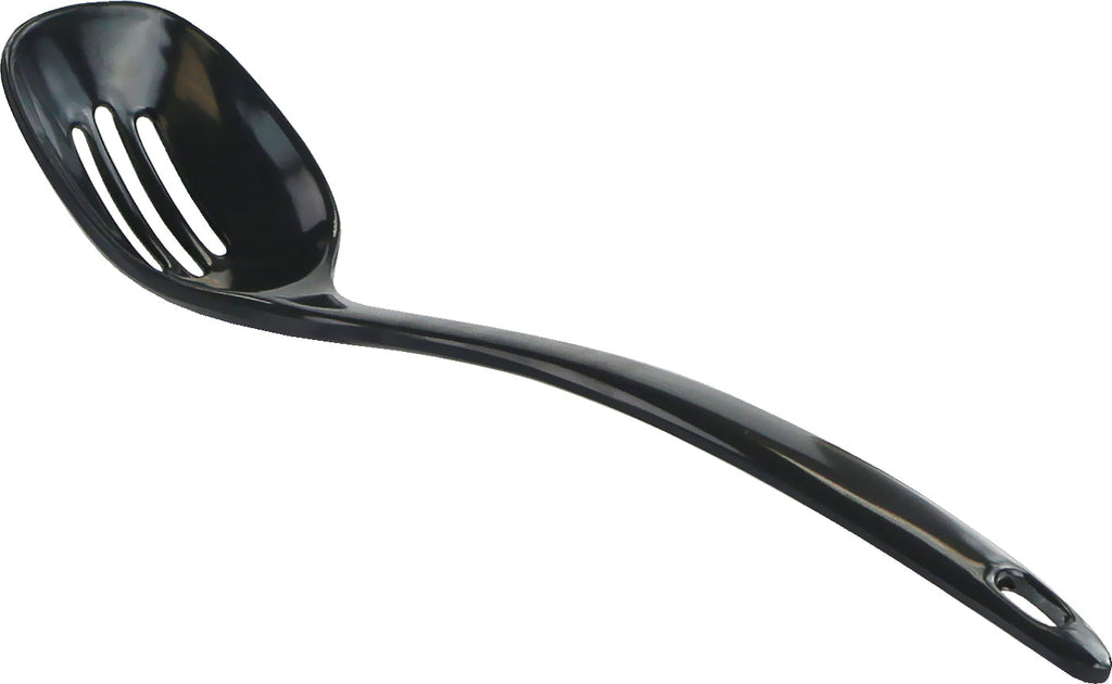 Melamine Slotted Spoon,  Black
