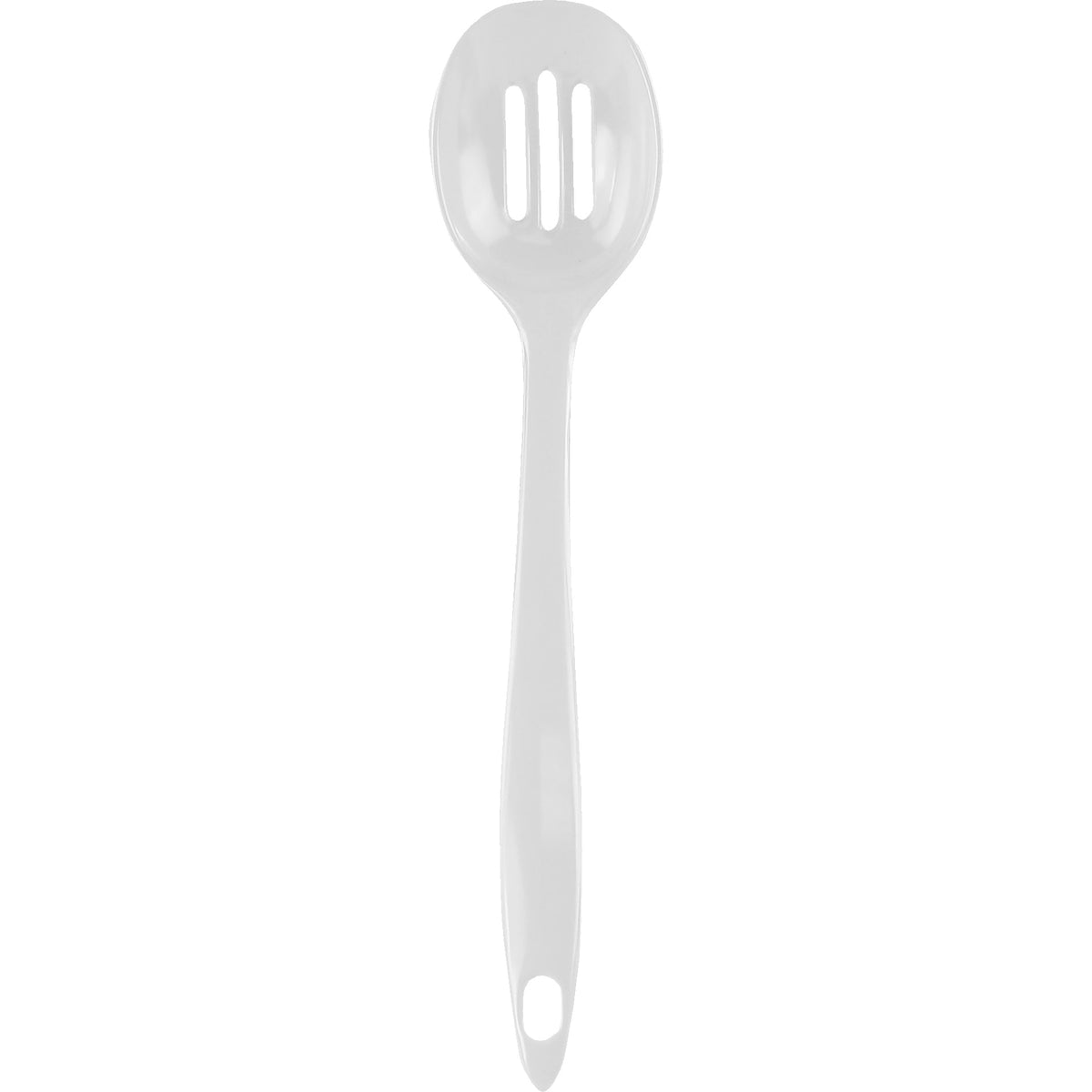 Melamine Slotted Spoon,  White