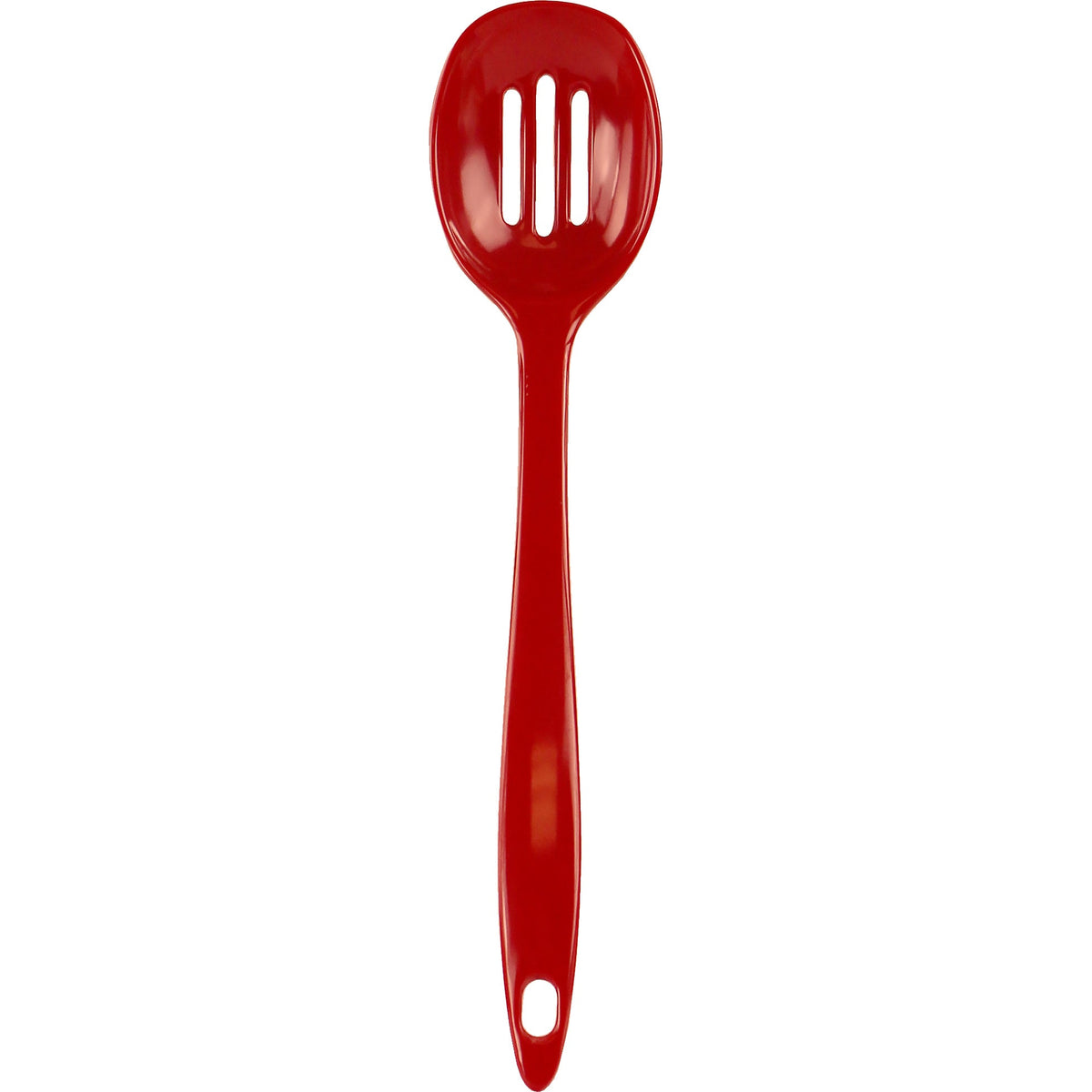 Melamine Slotted Spoon,  Red