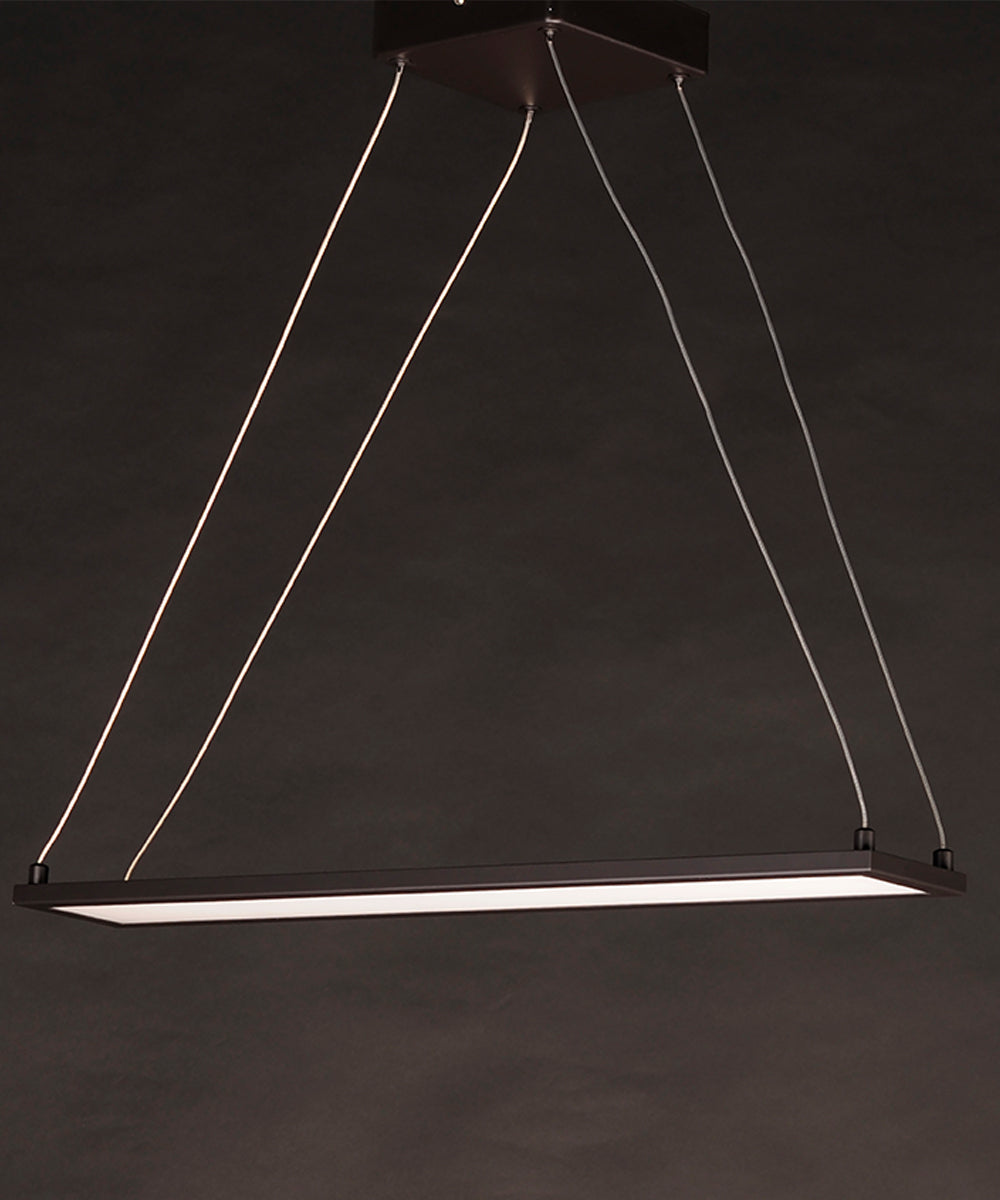 Maxim Wafer 24"L 1-Light LED Island Light Fixture Bronze Finish