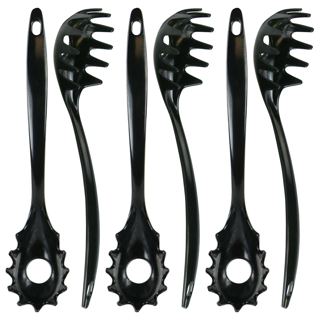 Melamine Spaghetti Fork, Black