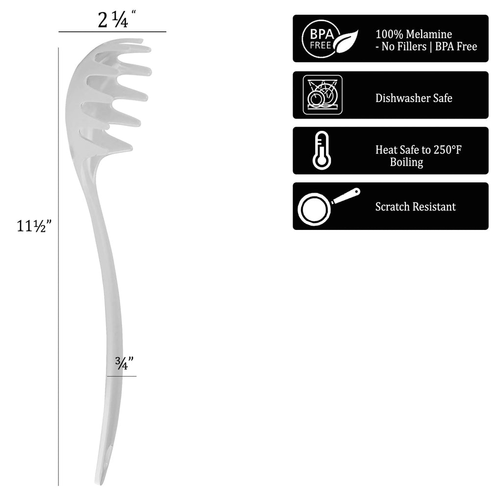 Melamine Spaghetti Fork, Black