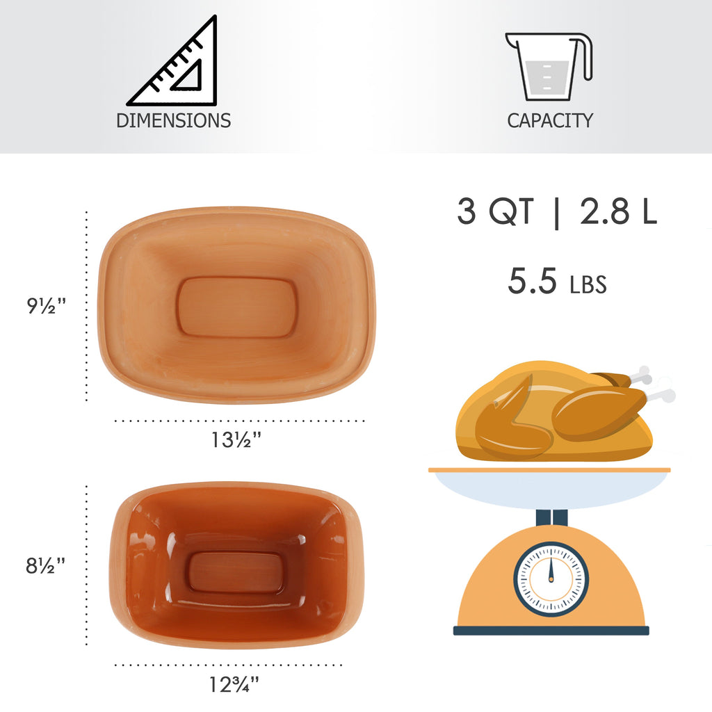 Eurita Clay Roaster, 3 Quarts