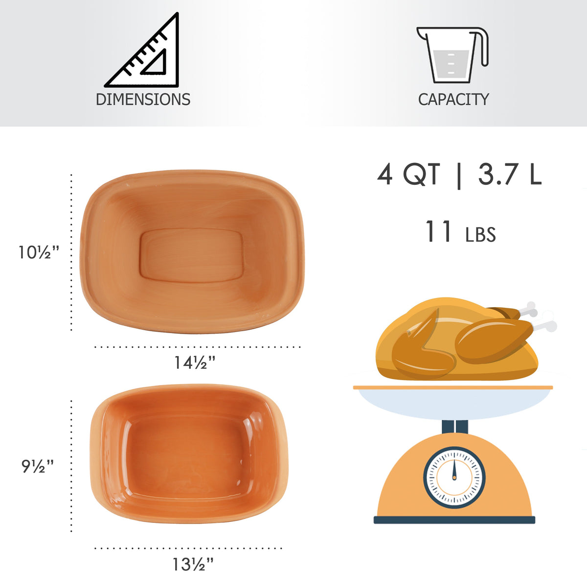 Eurita Clay Roaster, 4 Quarts