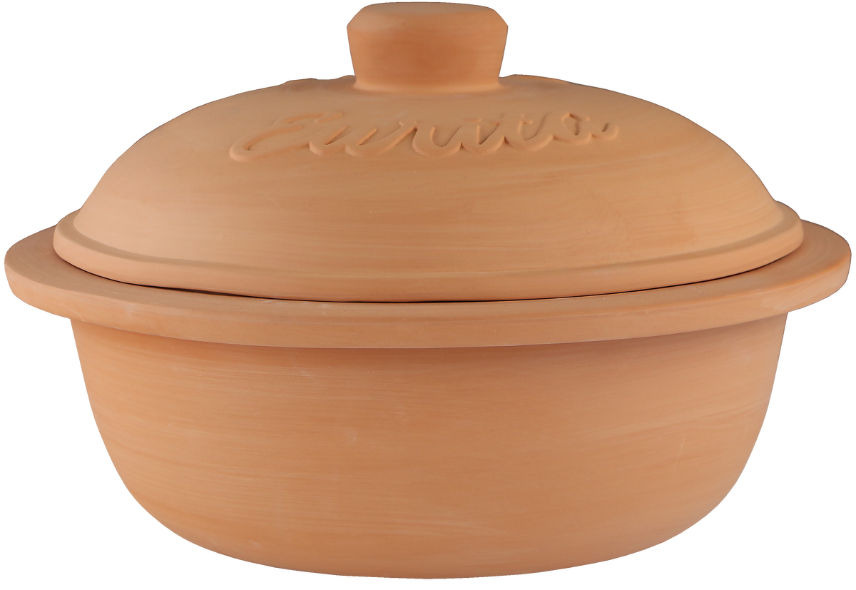 Eurita Clay Roaster Dutch Oven, 4 Quarts
