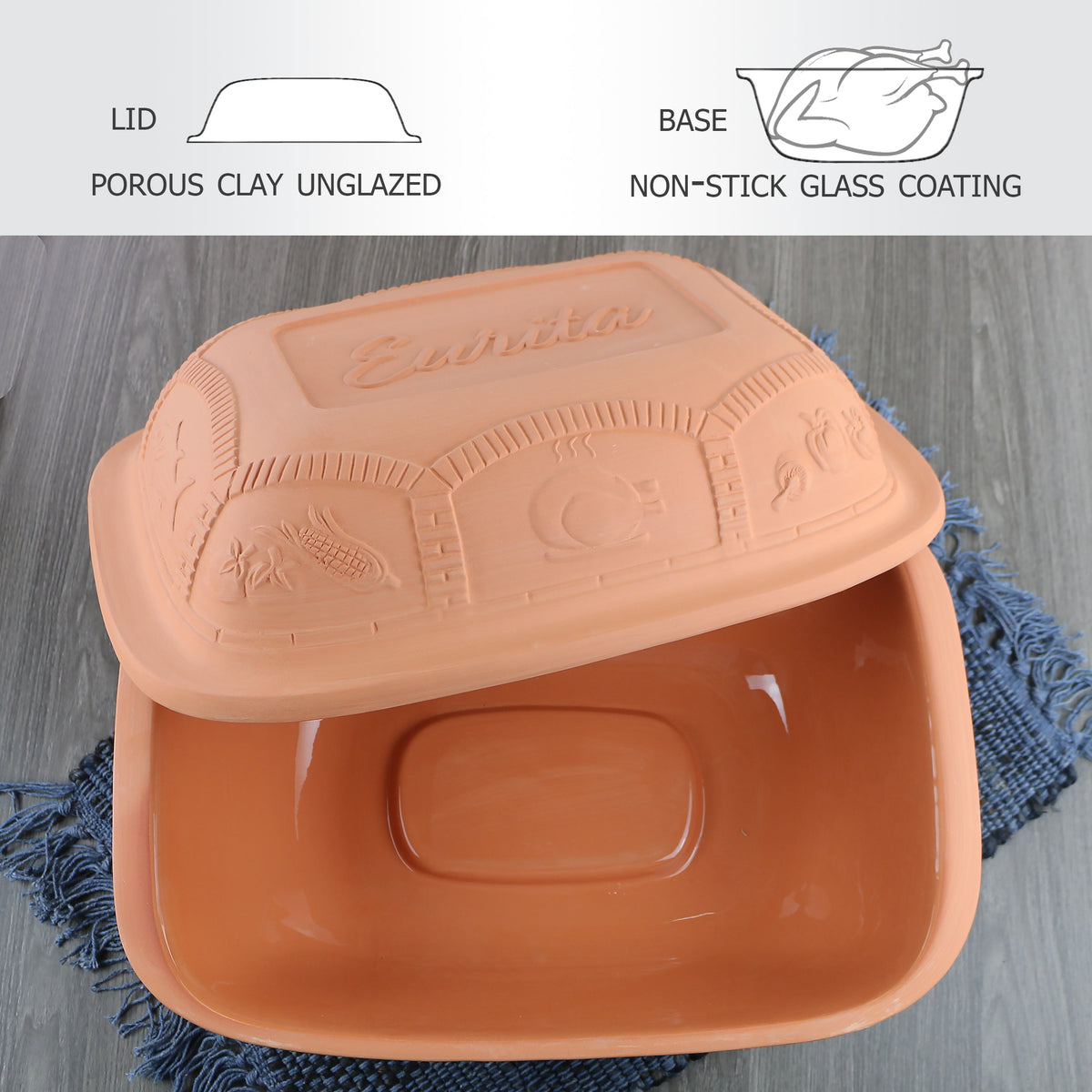 Eurita Clay Roaster, 7.2 Quarts
