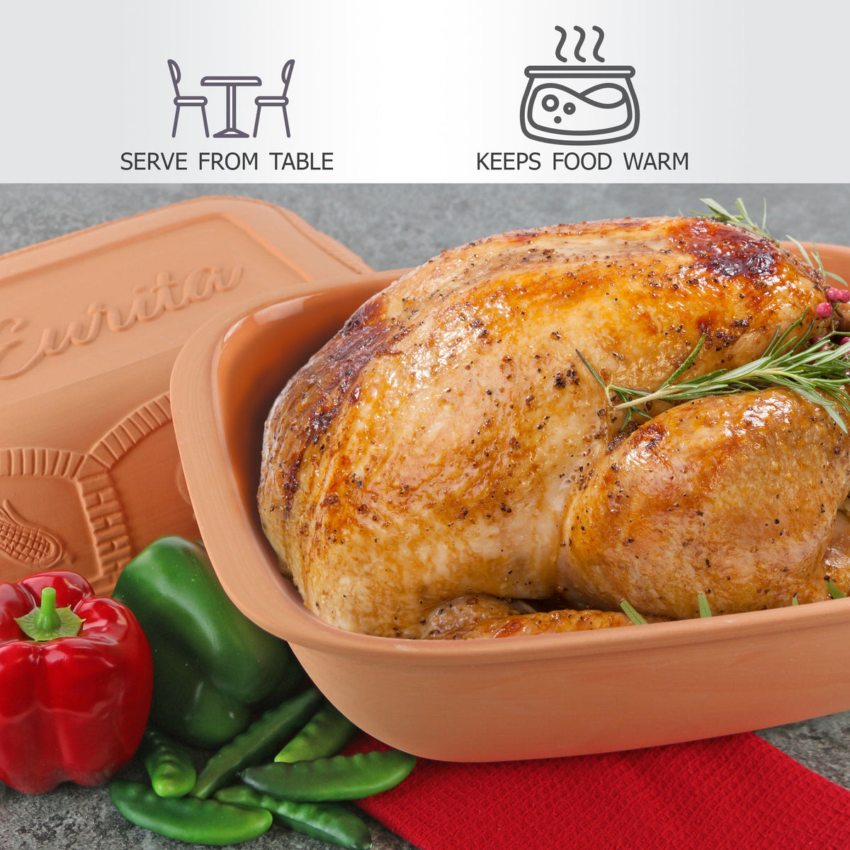 Eurita Clay Roaster, 7.2 Quarts