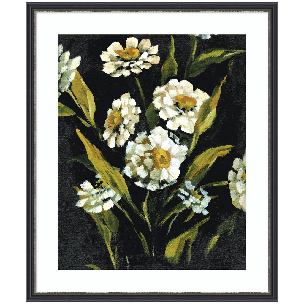 Framed Art Moody Floral 1 by Annie Quigley