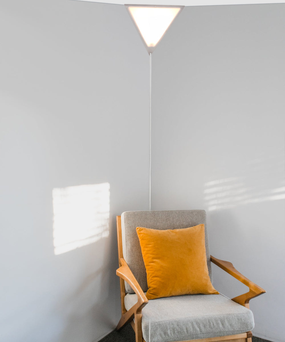 Home Concept Beacon Triangle Corner Light Plug-In Cord White - 16"W