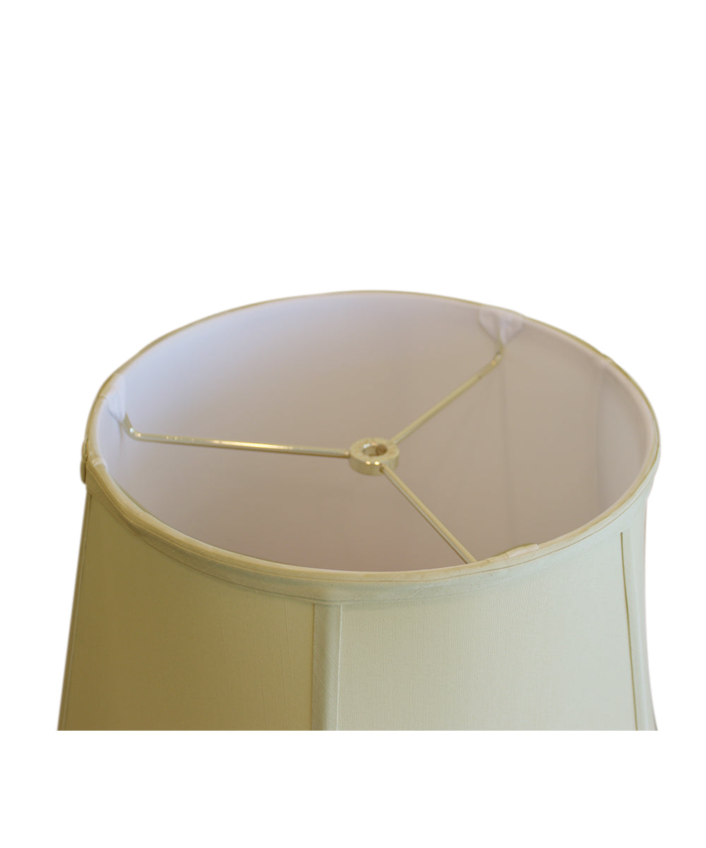 Eggshell Empire Shantung Lamp Shade - 17"W x 14" Slant Height