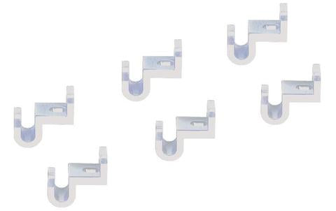 MAWA Add-a Hanger Clips, Clear, Set of 6