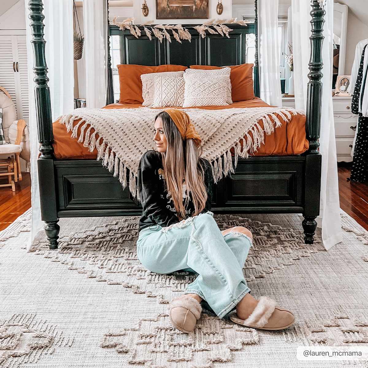Ampusungan Bohemian Area Rug
