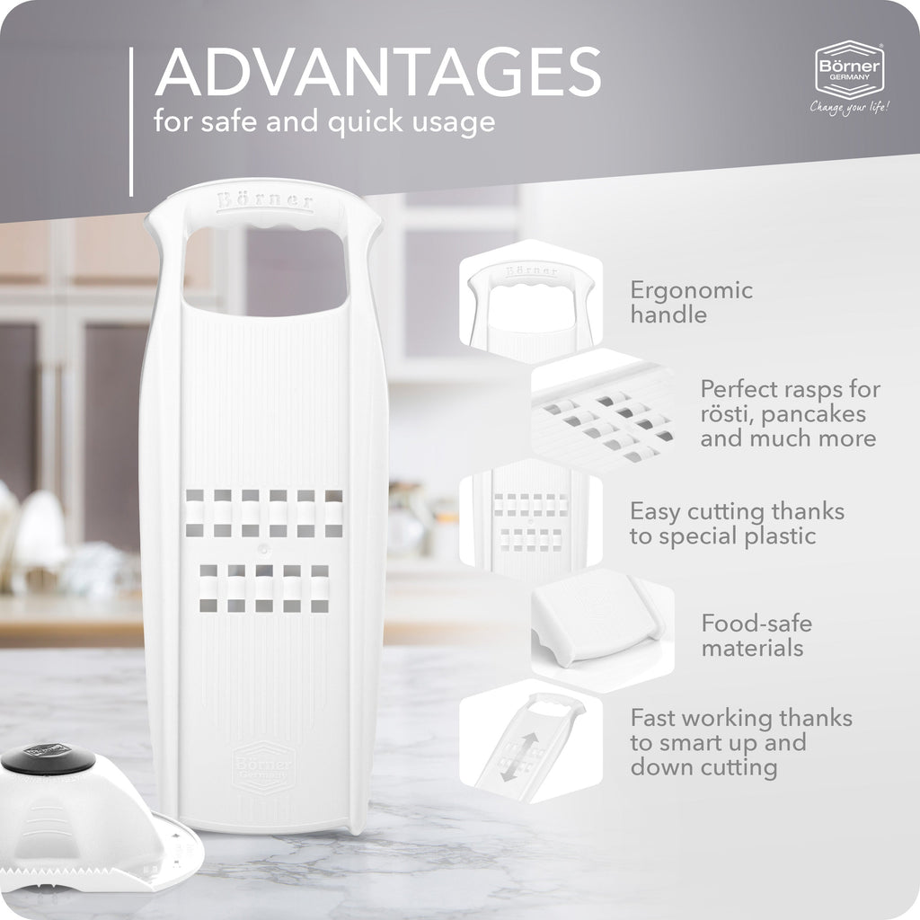 Börner Rosti Power Series Potato Grater with Food Safety Holder