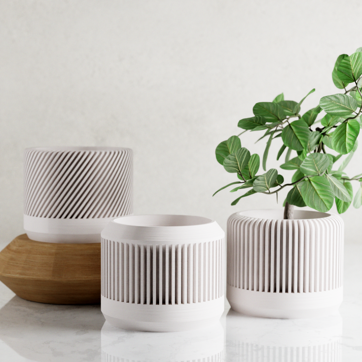 BAMBOO Planter Set