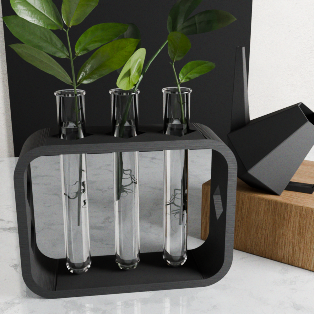 Dynamic Plant Propagation Station with 3 Glass Tubes