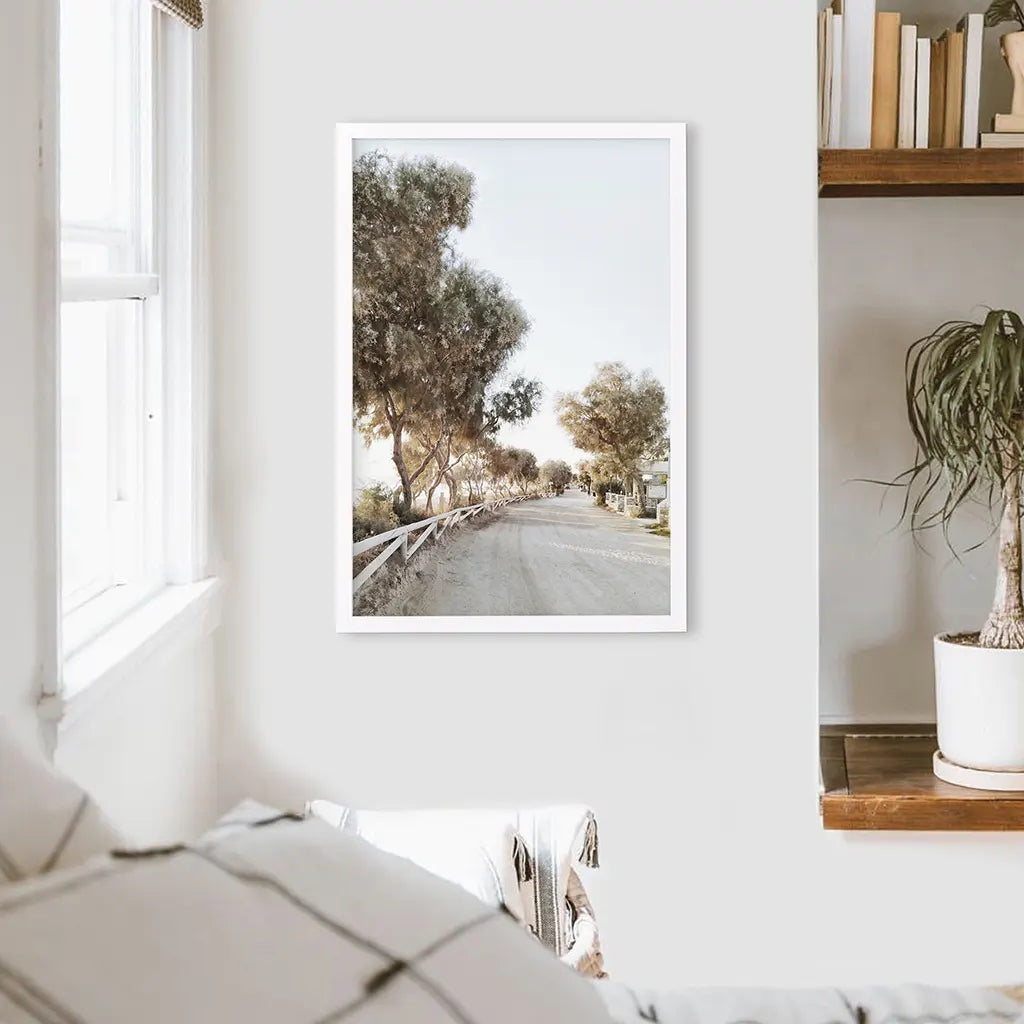 Modern Coastal Neutral Tones Photo. Trees Wall Art