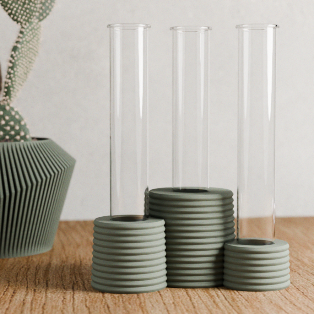 Triple Bubble Plant Propagation Station with 3 Glass Tubes