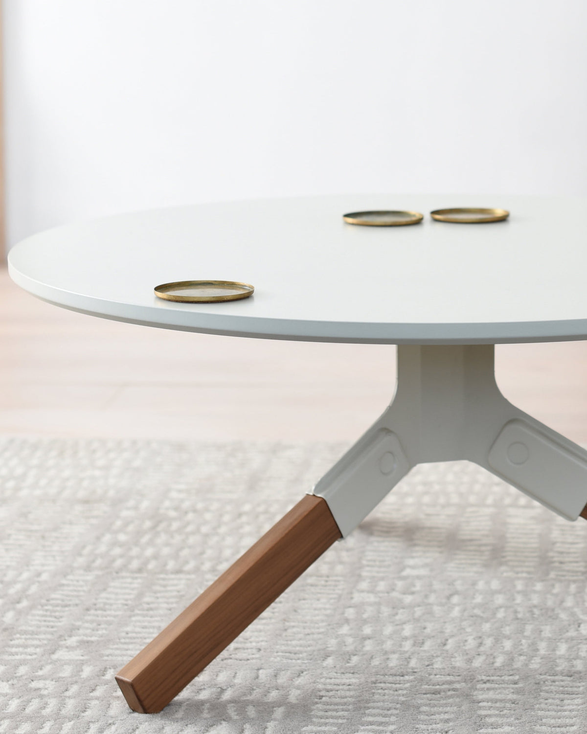 Conrad Walnut and Steel Coffee Table