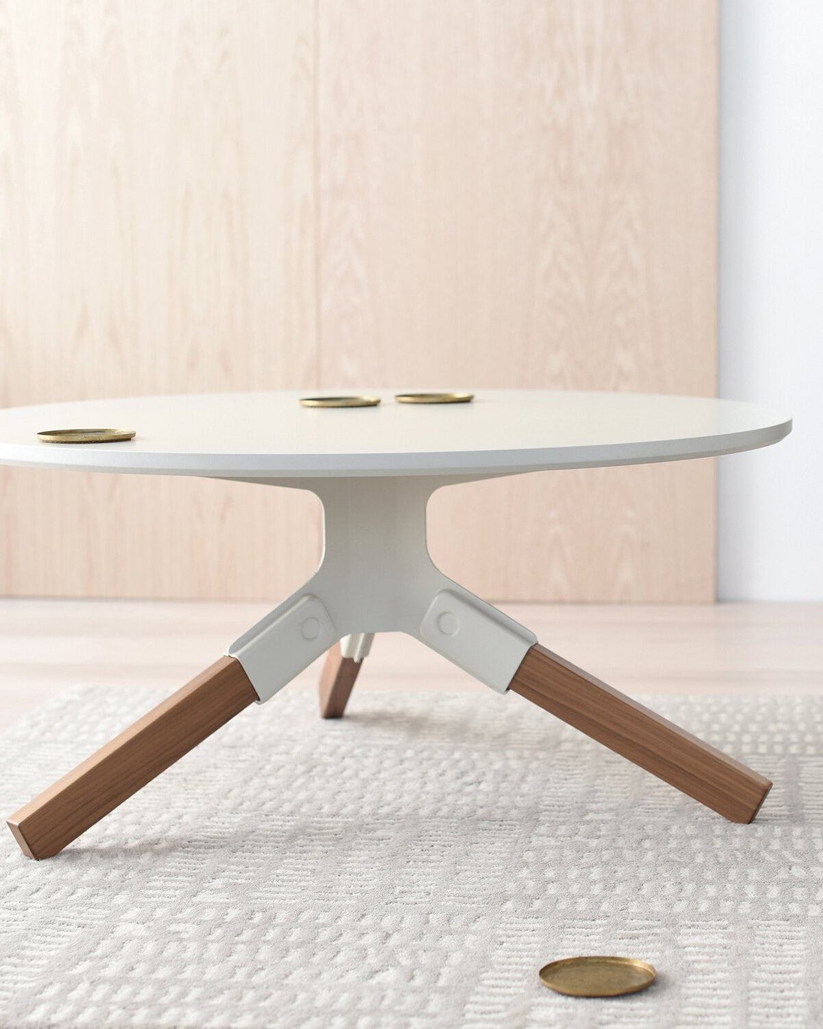 Conrad Walnut and Steel Coffee Table