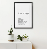 Black Frame w/ Mat
