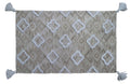 Vibhsa Tufted Shatter Rug with Corner Fringes | 25"x45" Handmade Diamond Pattern Area Rug