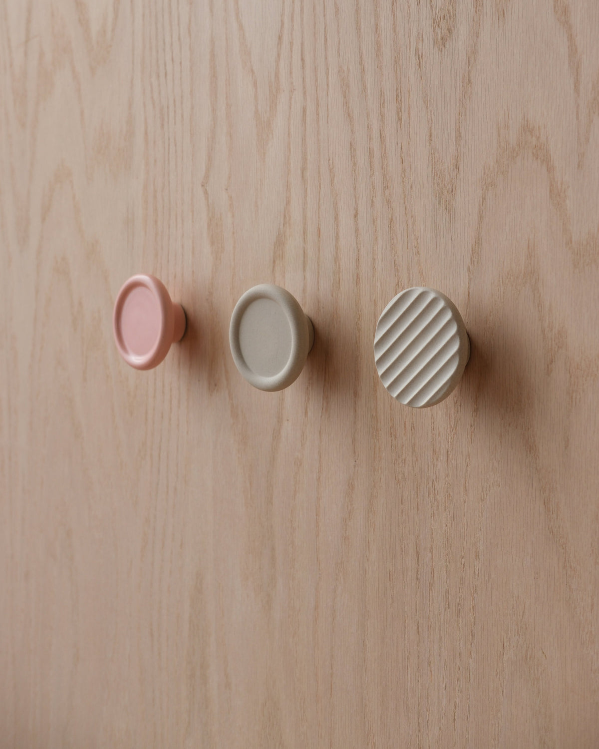 Sequence Stoneware Coat Hook - Fluted