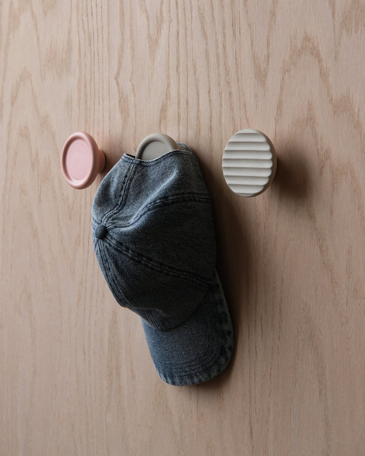Sequence Stoneware Coat Hook - Fluted