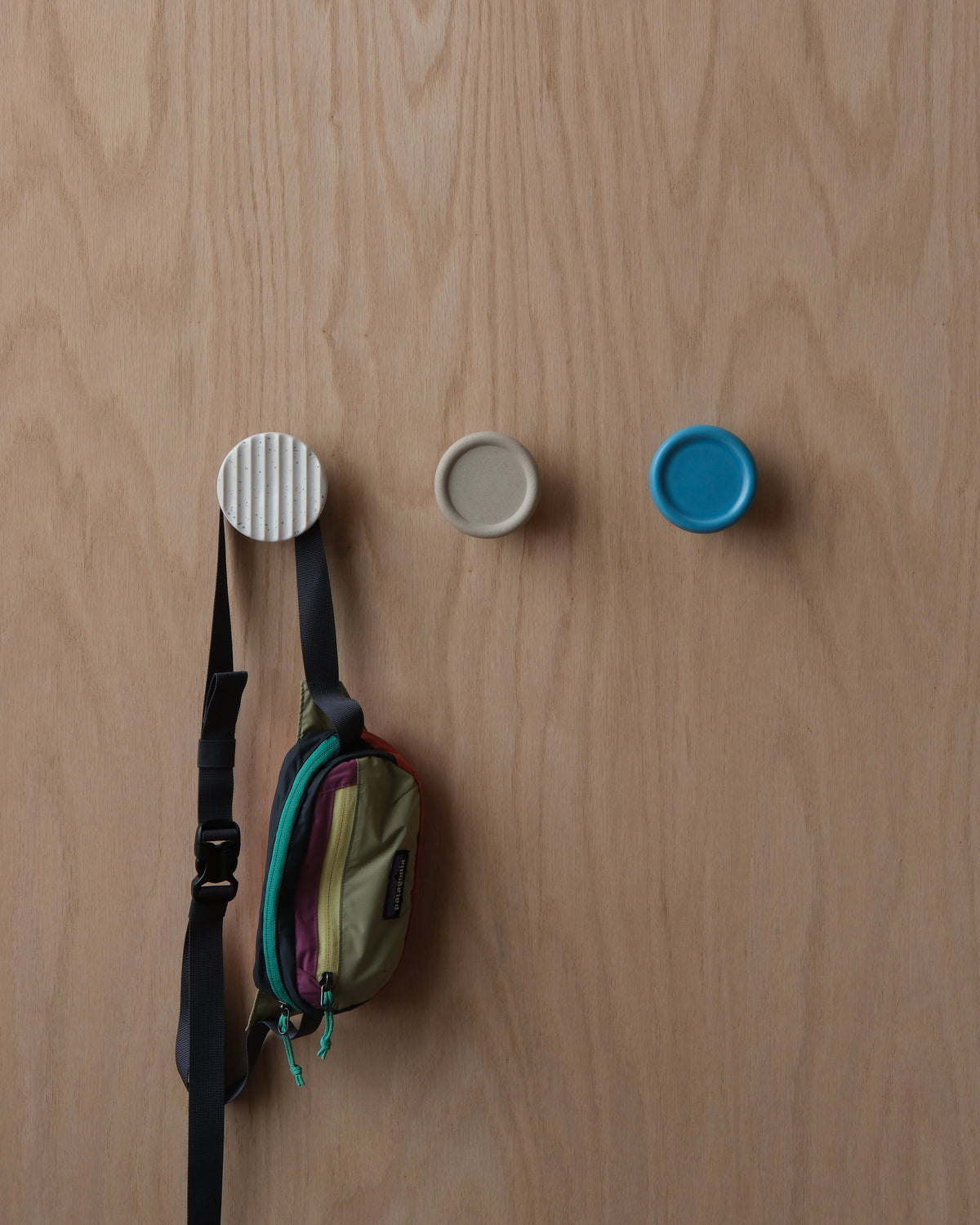 Sequence Stoneware Coat Hook - Fluted