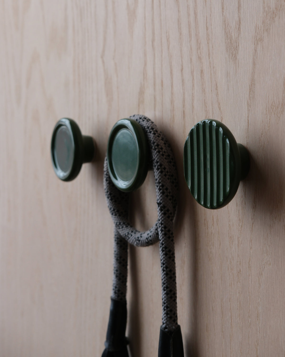 Sequence Stoneware Coat Hook - Fluted