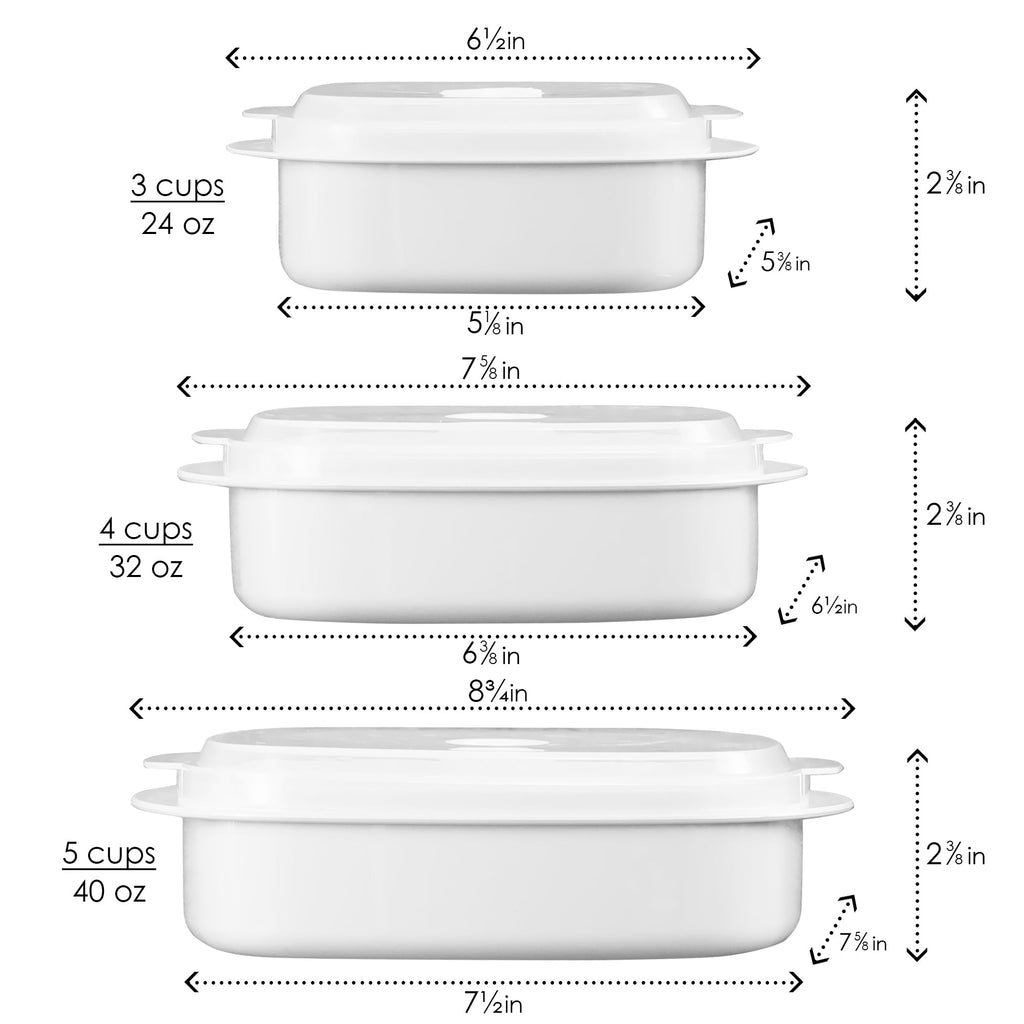 6-Piece Microwave Cookware & Storage Bowl Set, Lime