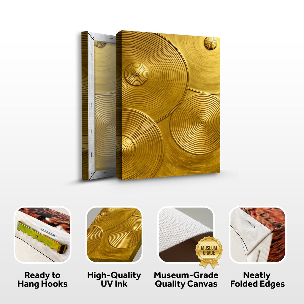 Gold Symphony Canvas Wall Art