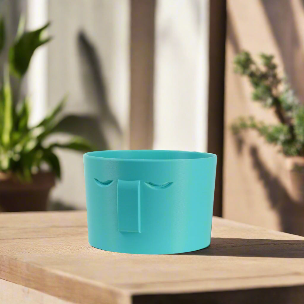 Minimal Face Planter, Small Medium Large, With Drip Tray and Great Drainage