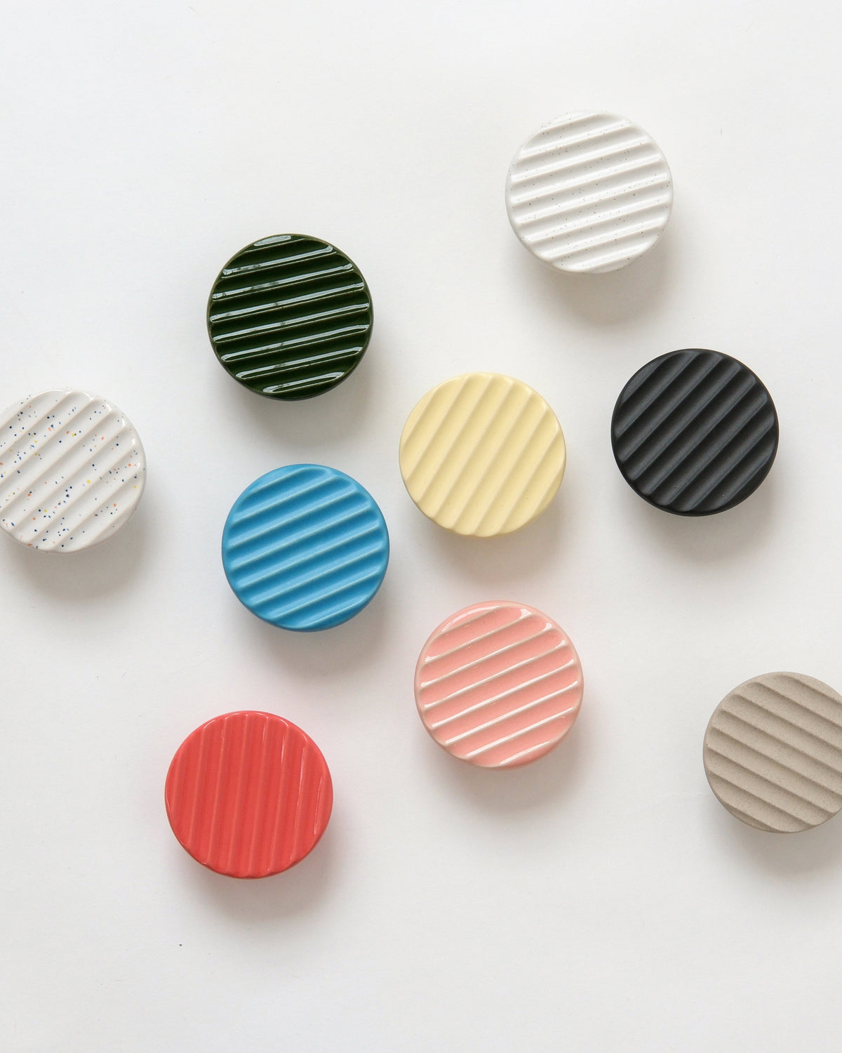 Sequence Stoneware Coat Hook - Fluted