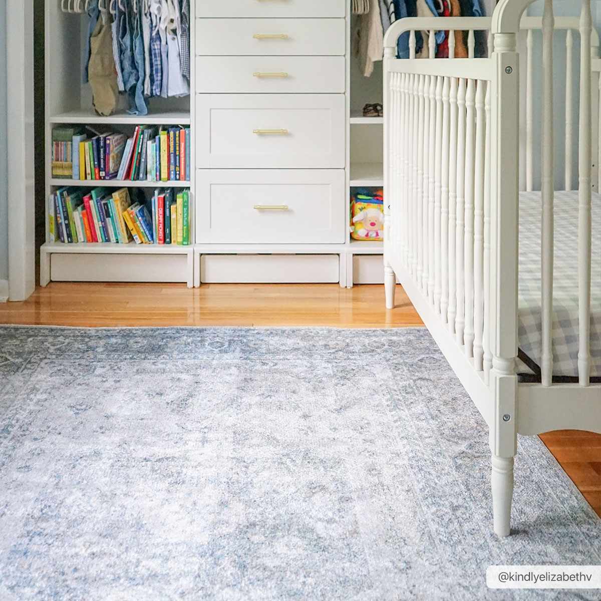Gael Blue Boutique Washable Rug