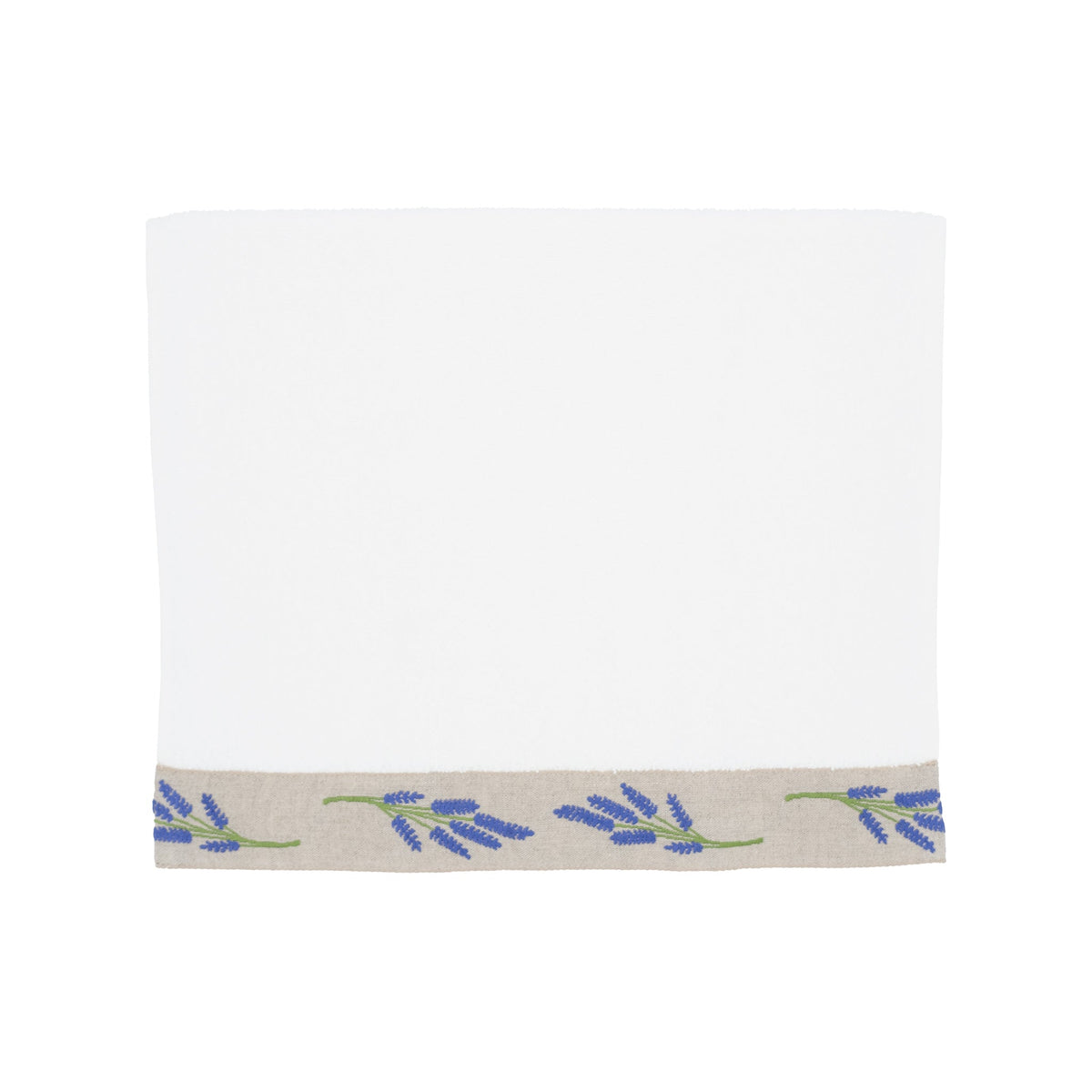 Guest Towels With Blue Lavender Borders Set of 2